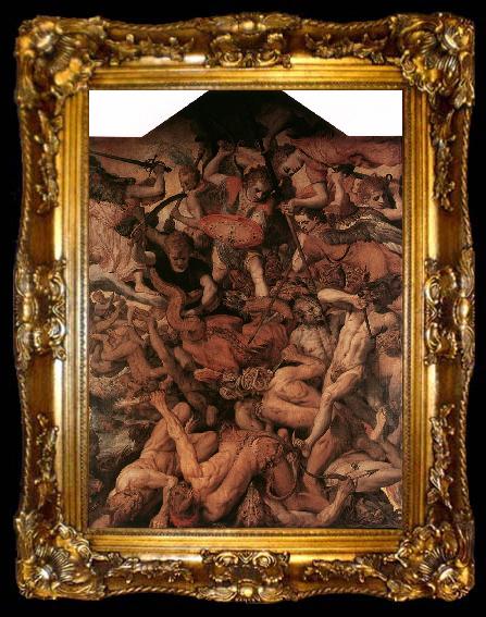 framed  FLORIS, Frans The Fall of the Rebellious Angels, ta009-2